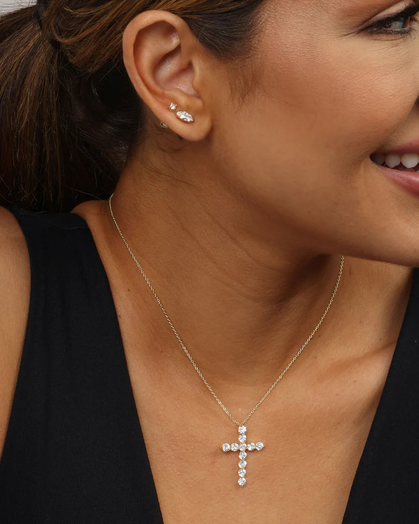 Melinda Maria- "Oh She Fancy" Cross Pendant Large