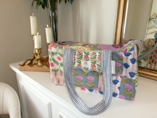 Heart of Grace- Wildflower Patchwork Quilted Duffle Bag