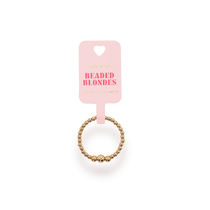 Beaded Blonde-Sutton Ring in Gold