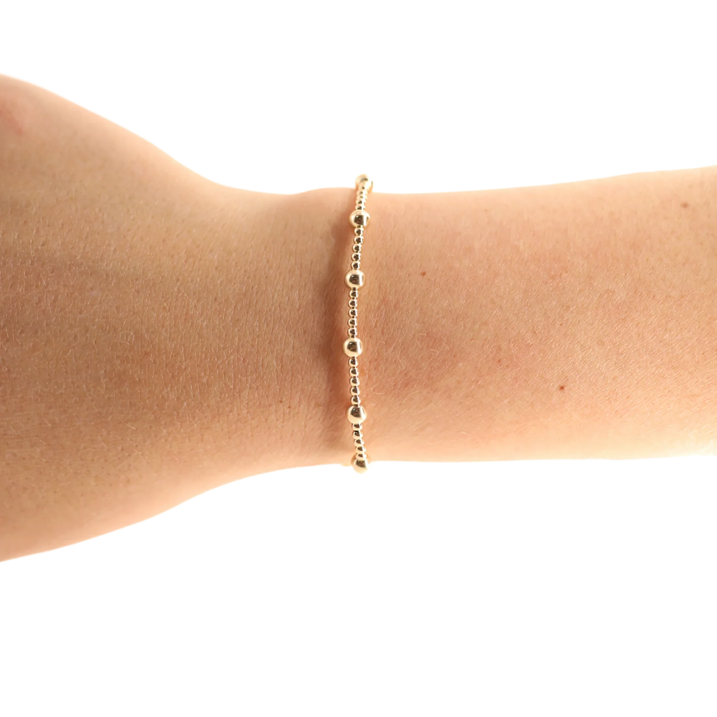 Beaded Blonde Kids-June Gold Bracelet (Kids Size)