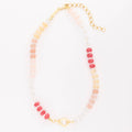 Thea | Necklace Luxe Stone Necklace Pink