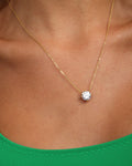 Melinda Maria-The Monarch Round Cut Necklace