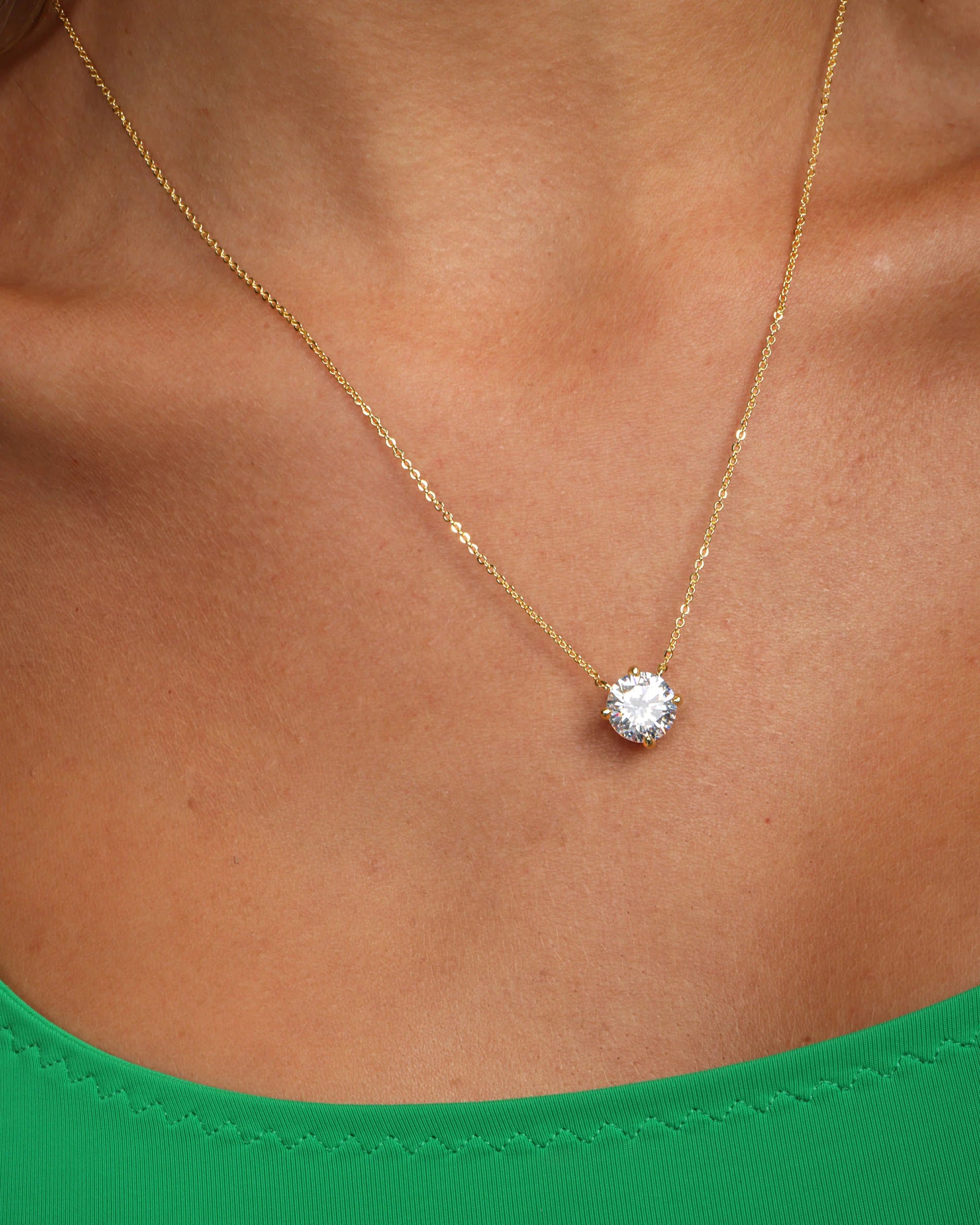 Melinda Maria-The Monarch Round Cut Necklace