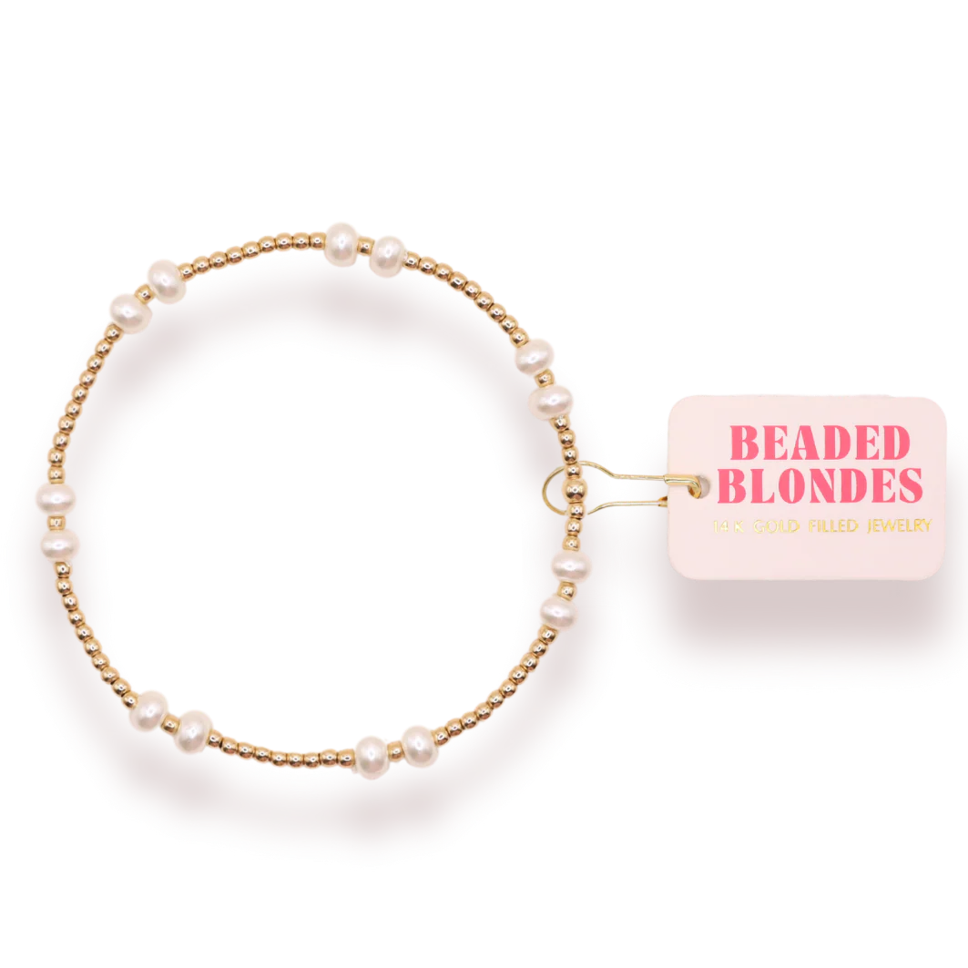 Beaded Blonde Kids-Dainty Bethani Bracelet (Kids Size)