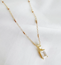 True By Kristy-Goldie Clear Cz Pendant Necklace Gold Filled