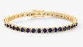 Melinda Maria-Grand Heiress Tennis Bracelet-Blue