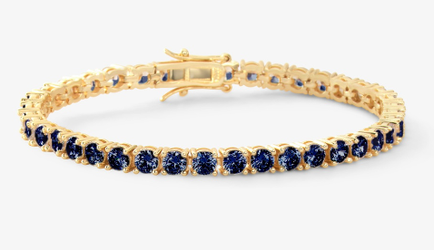 Melinda Maria-Grand Heiress Tennis Bracelet-Blue