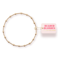 Beaded Blonde-June Anklet in Gold