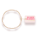 Beaded Blonde Kids-Leah Pearl Bracelet (Kids Size)