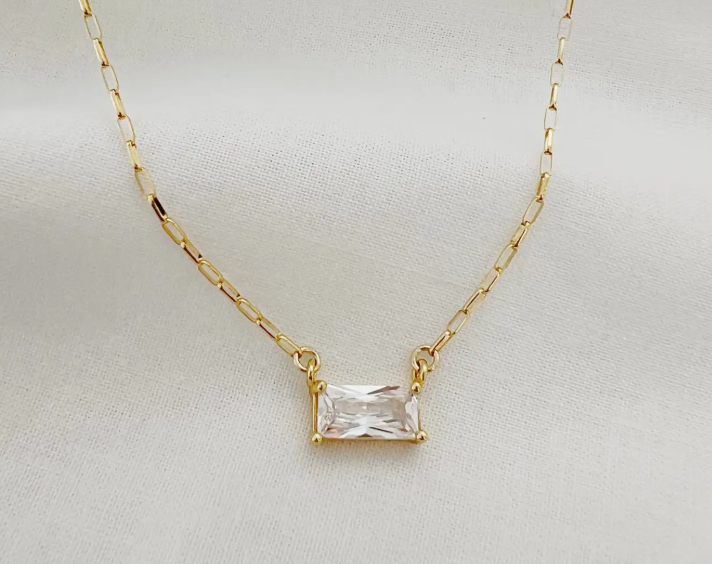 True By Kristy-Leighton Cz Gold Filled Pendant Necklace