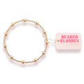 Beaded Blonde- Lively Bracelet in Gold