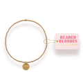 Beaded Blonde- Mom Charm Bracelet