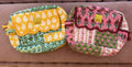 Quilted Scalloped Front Cosmetic Bag