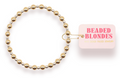 Beaded Blonde- Katy Bracelet in Gold with Silver