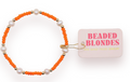 Beaded Blonde-Orange Pearl Bracelet
