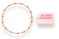 Beaded Blonde-Orange Dainty Poppi Bracelet