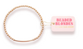 Beaded Blonde Kids-3mm Gold Bar Beaded Bracelet (Kids Size)