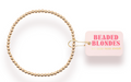 Beaded Blonde Kids-3MM Gold Beaded Bracelet (Kids Size)