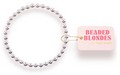 Beaded Blonde-5MM Silver Beaded Bracelet