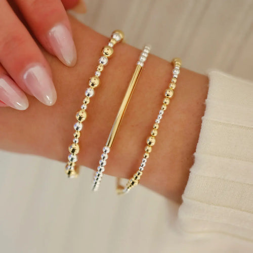 Bara Boheme- Jamie Gold Filled Beaded Bracelet