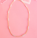 Beaded Blonde-ILY Mixed Metal Beaded Necklace