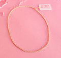 Beaded Blonde-3MM Gold Beaded Necklace