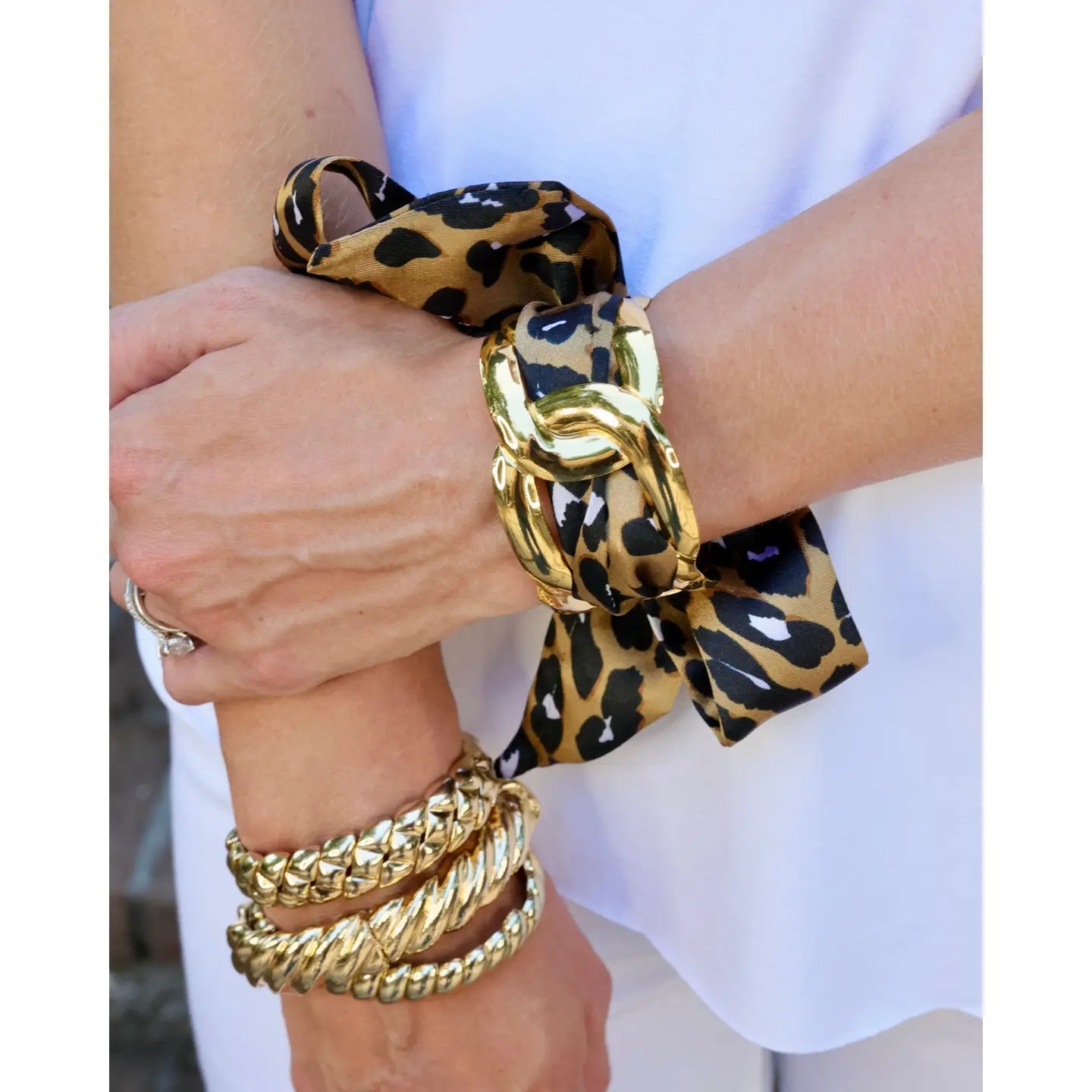 Caroline Hill- Sedgefield Scarf Bracelet Brown