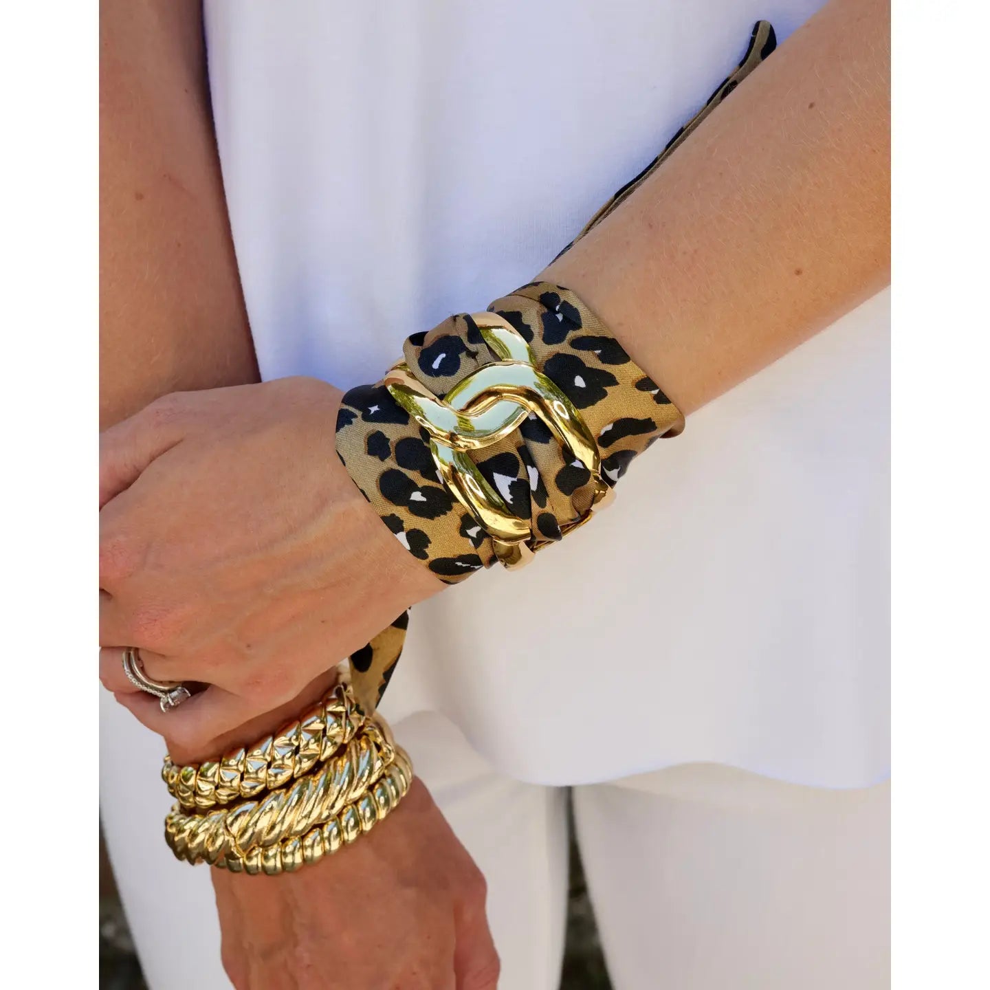 Caroline Hill- Sedgefield Scarf Bracelet Brown