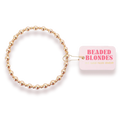 Beaded Blonde- Katy Bracelet in Gold