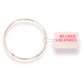 Beaded Blonde- Mollie Bar Bracelet in Gold