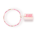 Beaded Blonde Kids-Pinks and White Sprinkle Bracelet (Kids Size)